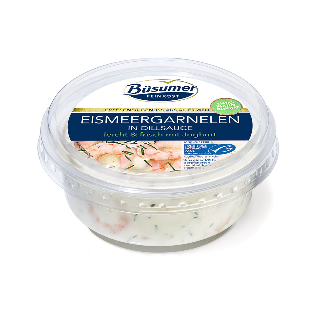 Eismeergarnelen in Dillsauce