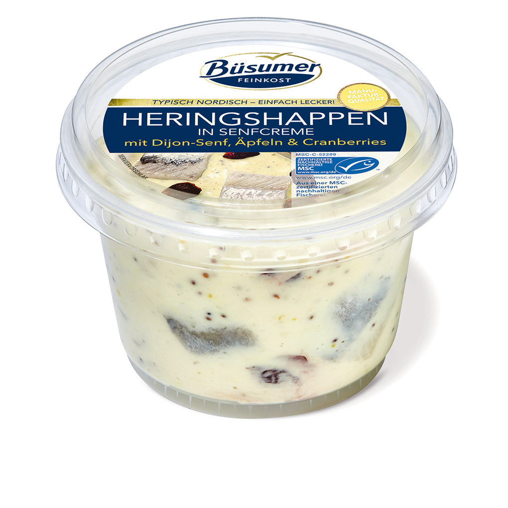 Heringshappen in Senfcreme